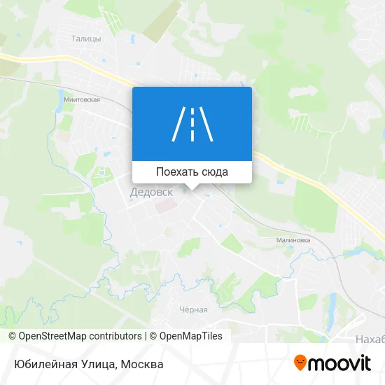 Карта Юбилейная Улица