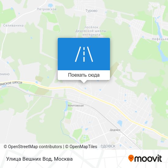 Карта Улица Вешних Вод