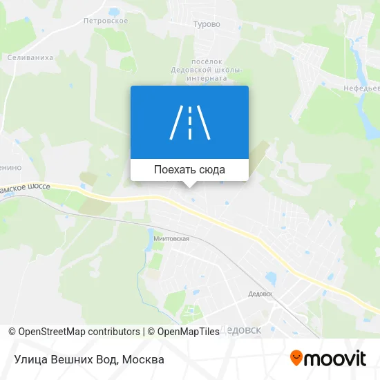 Карта Улица Вешних Вод