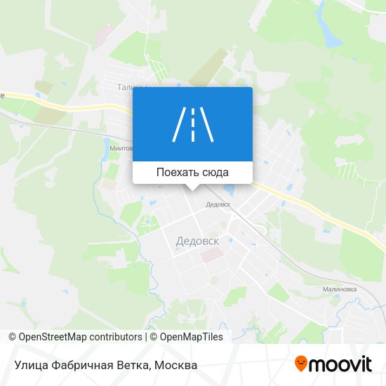 Карта Улица Фабричная Ветка
