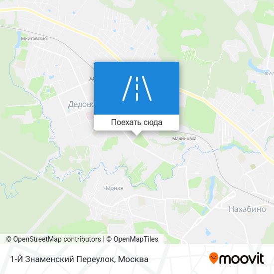 Карта 1-Й Знаменский Переулок