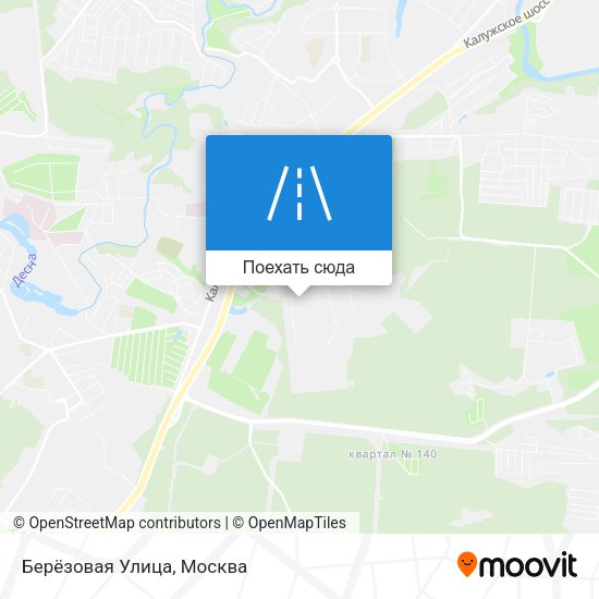 Карта Берёзовая Улица
