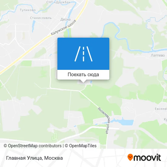 Карта Главная Улица