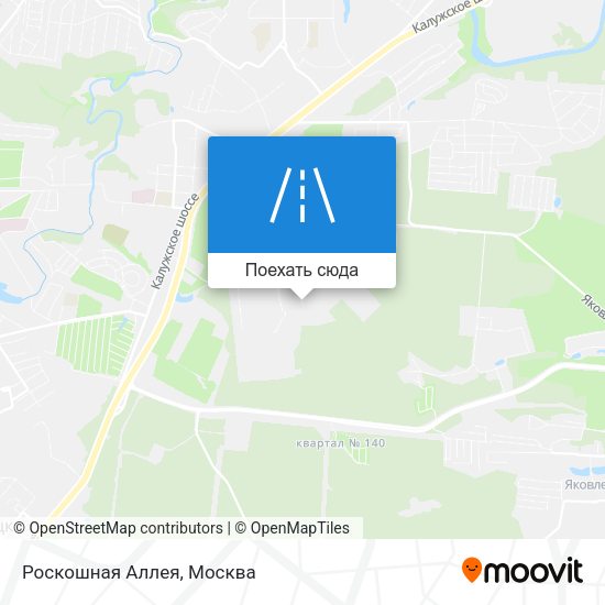 Карта Роскошная Аллея