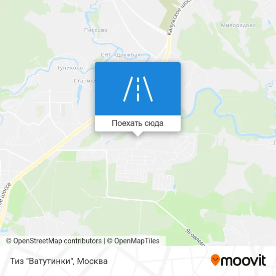 Карта Тиз "Ватутинки"