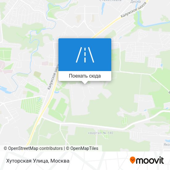 Карта Хуторская Улица
