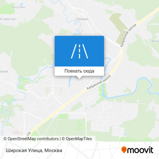 Карта Широкая Улица