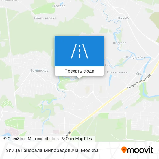 Карта Улица Генерала Милорадовича
