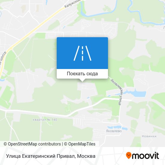 Карта Улица Екатеринский Привал