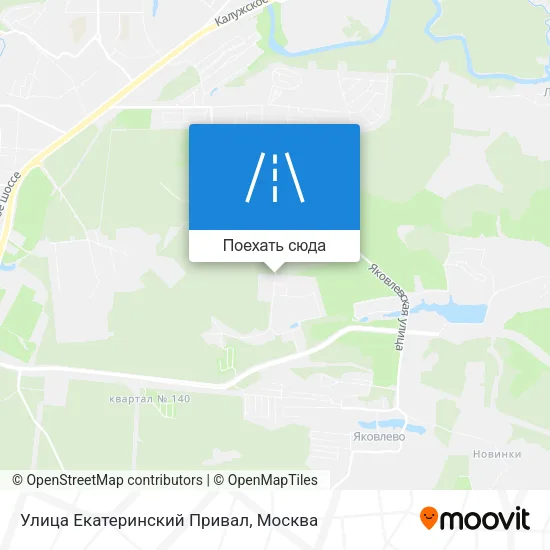 Карта Улица Екатеринский Привал