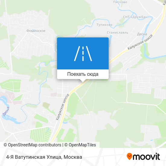 Карта 4-Я Ватутинская Улица