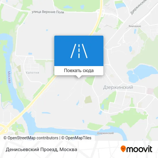 Карта Денисьевский Проезд