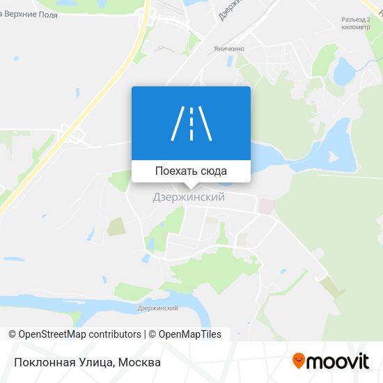 Карта Поклонная Улица