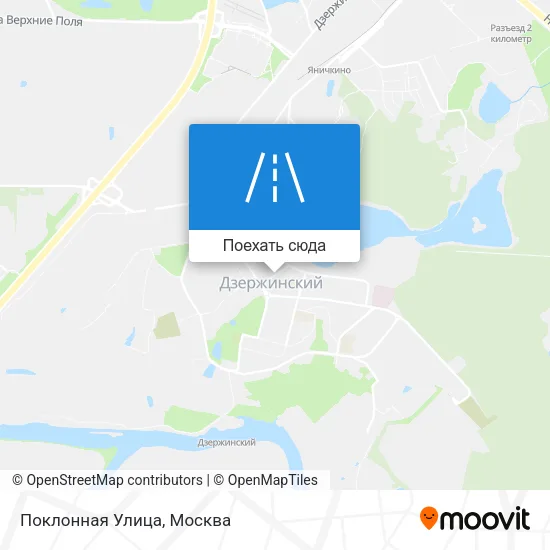 Карта Поклонная Улица