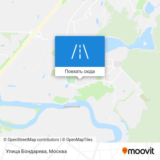 Карта Улица Бондарева