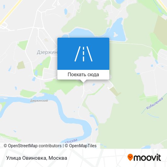 Карта Улица Овиновка