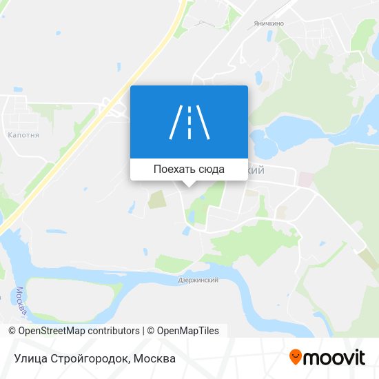 Карта Улица Стройгородок