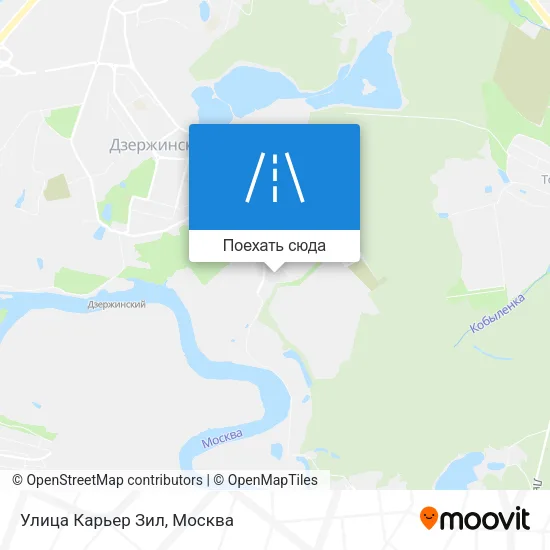 Карта Улица Карьер Зил