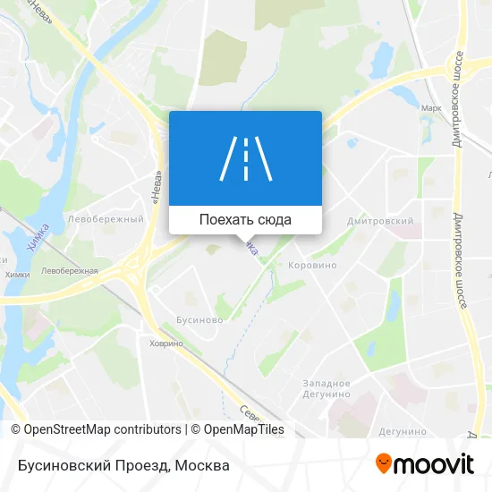 Карта Бусиновский Проезд