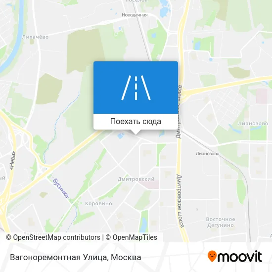 Карта Вагоноремонтная Улица
