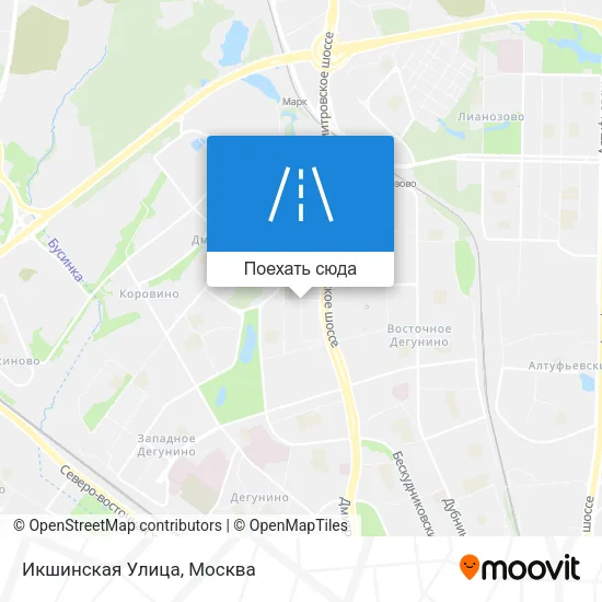 Карта Икшинская Улица
