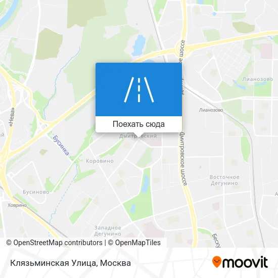 Карта Клязьминская Улица