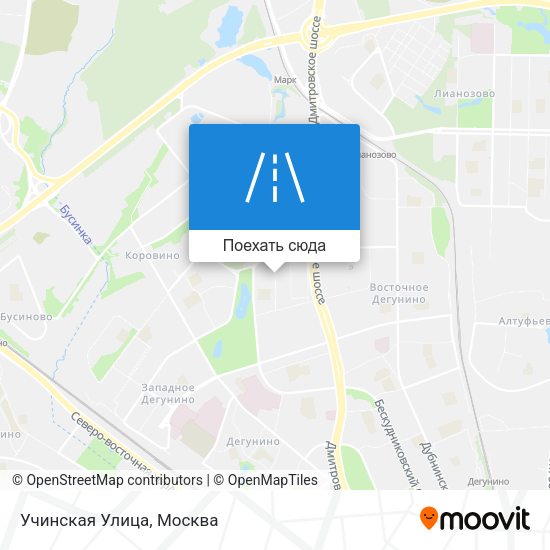 Карта Учинская Улица