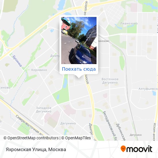Карта Яхромская Улица