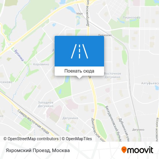 Карта Яхромский Проезд