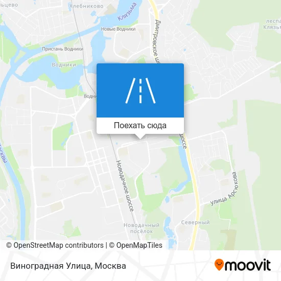 Карта Виноградная Улица