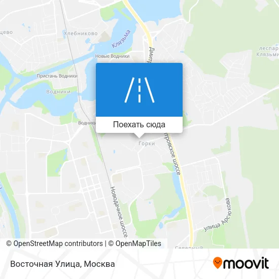 Карта Восточная Улица