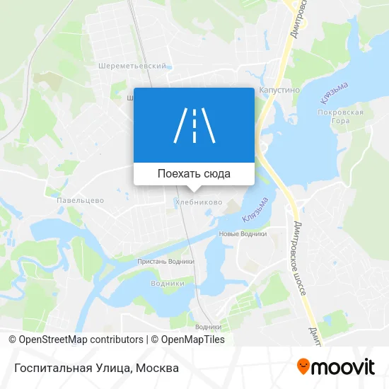 Карта Госпитальная Улица