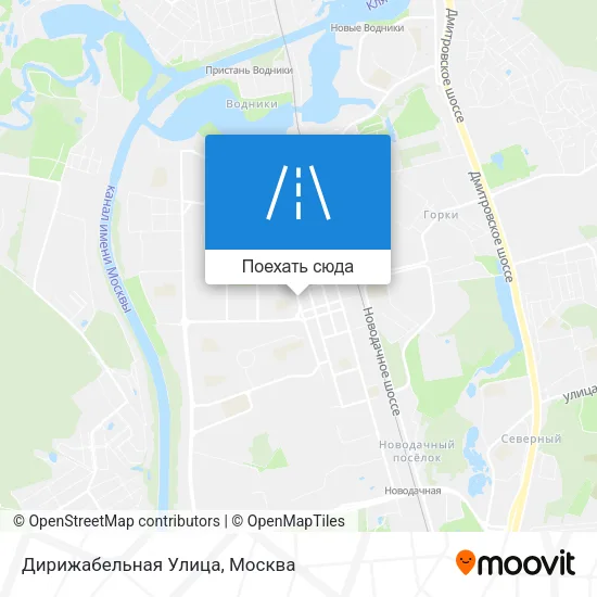 Карта Дирижабельная Улица