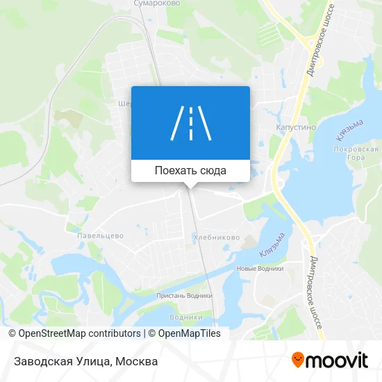 Карта Заводская Улица