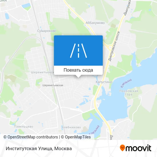Карта Институтская Улица