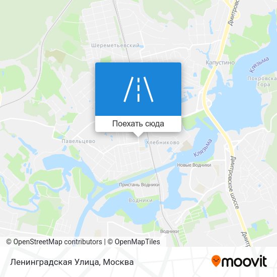 Карта Ленинградская Улица