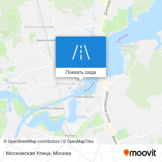 Карта Московская Улица