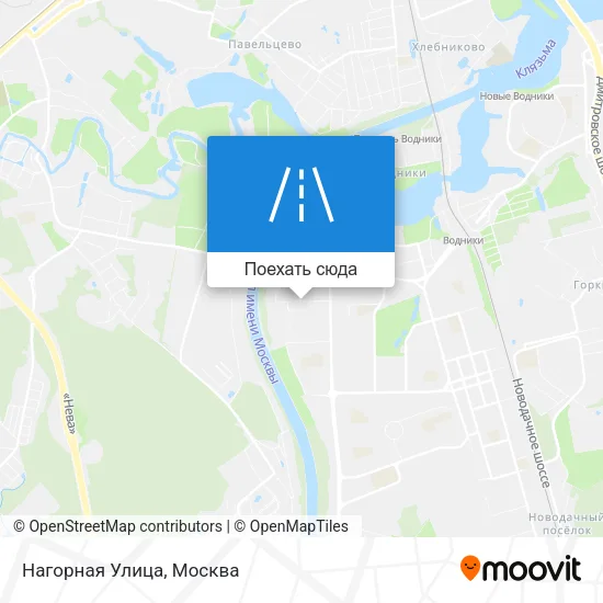 Карта Нагорная Улица