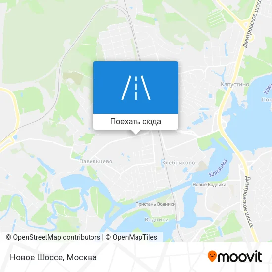 Карта Новое Шоссе