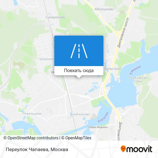 Карта Переулок Чапаева