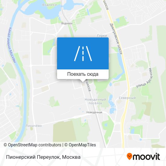 Карта Пионерский Переулок
