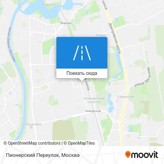 Карта Пионерский Переулок
