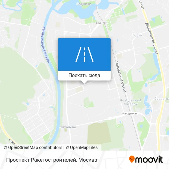 Карта Проспект Ракетостроителей