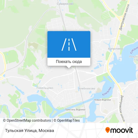 Карта Тульская Улица