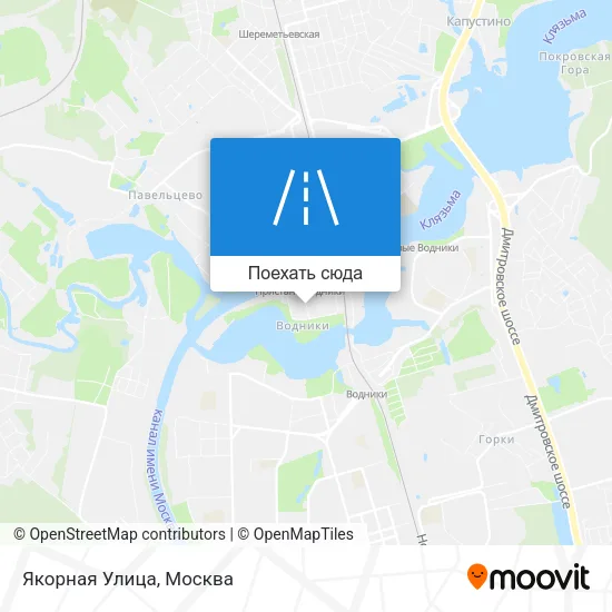 Карта Якорная Улица