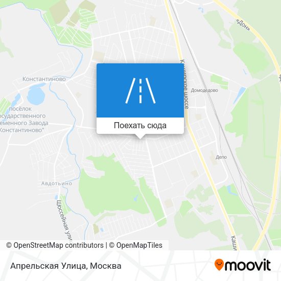 Карта Апрельская Улица