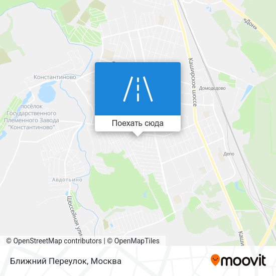 Карта Ближний Переулок