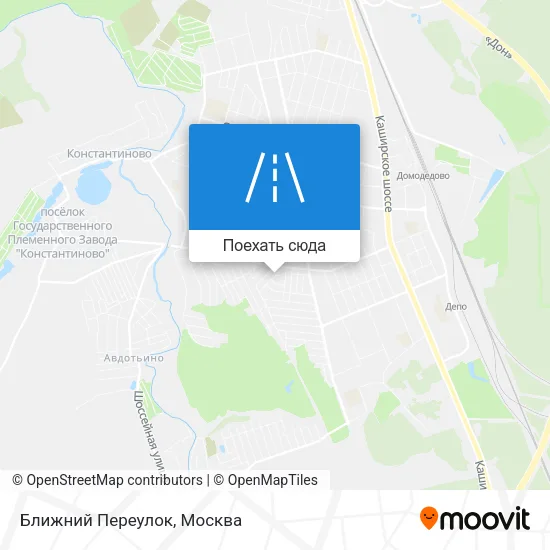 Карта Ближний Переулок