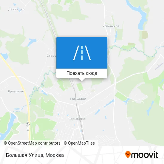 Карта Большая Улица