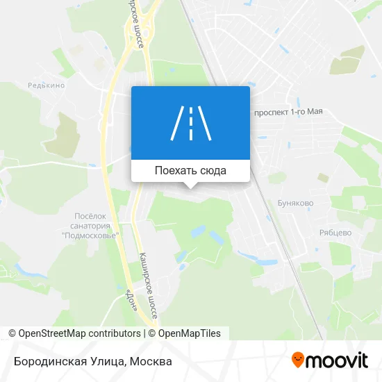 Карта Бородинская Улица